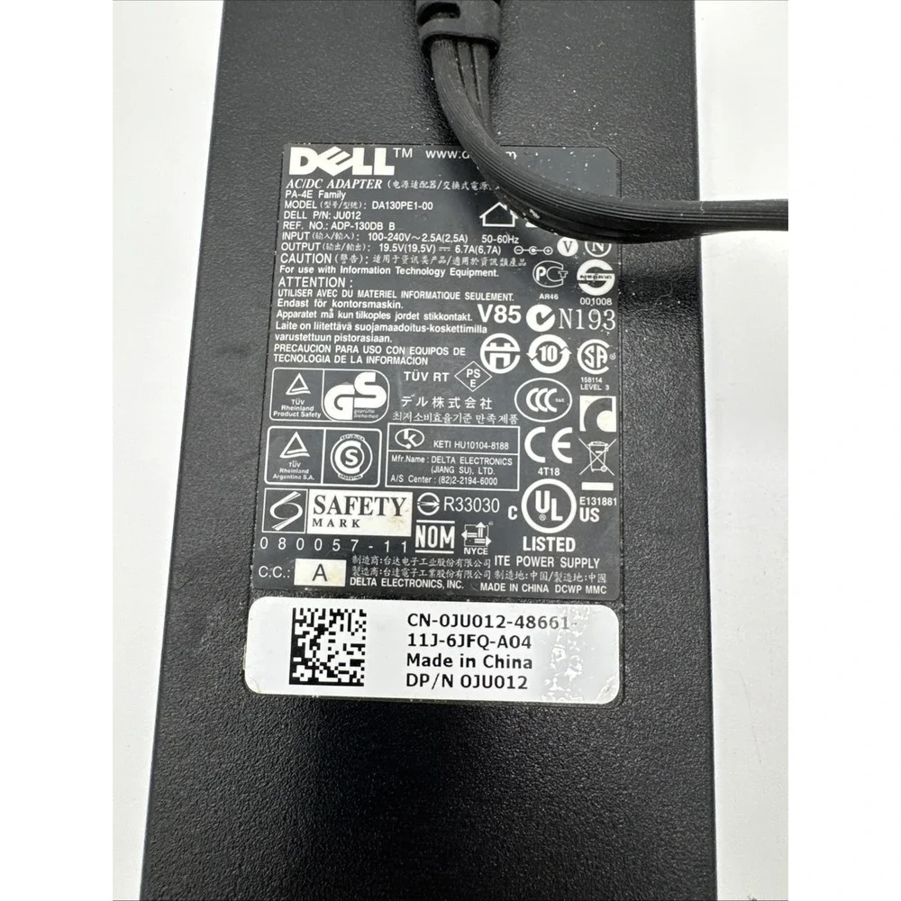 DELL DA130PE1-00 19.5V 6.7A Genuine‎ Original AC Power Adapter Charger
